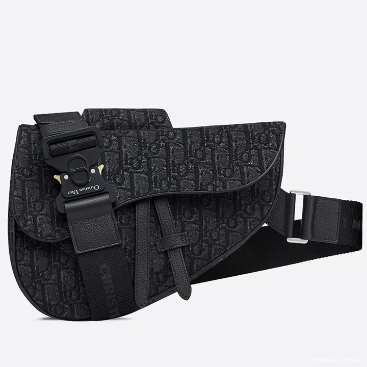 Cheap Motif Canvas Saddle Dior Black Oblique Crossbody 0719 Luxury